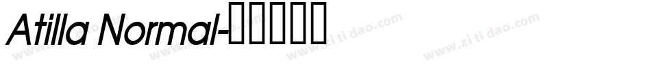 Atilla Normal字体转换